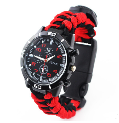 Reloj de Supervivencia Multifuncional con Brújula, Termómetro y Kit de Rescate - Image 16