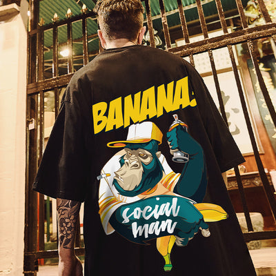 Camiseta Hiphop Suelta Talla Grande Manga Corta para Hombre - Image 5