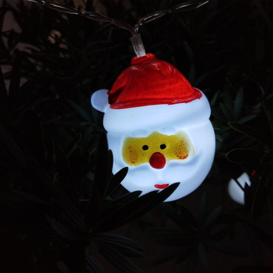 Guirnalda Navideña Papá Noel y Muñeco de Nieve - Decoración Festiva para Jardín