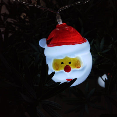 Guirnalda Navideña Papá Noel y Muñeco de Nieve - Decoración Festiva para Jardín