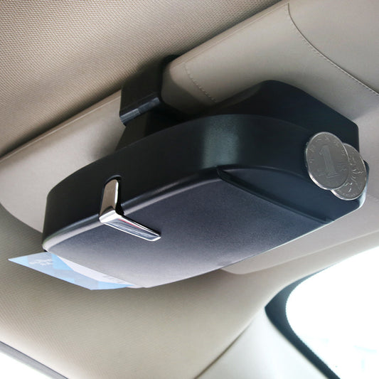 Organizador de gafas para auto con clip para visera