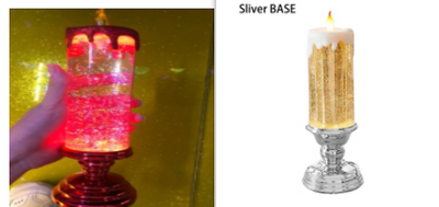 Vela LED Recargable con Cambio de Color y Brillo Glitter - Decoración Resistente al Agua - Image 36