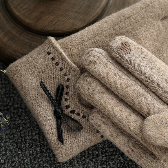 Guantes de Cachemira y Lana con Pantalla Táctil
