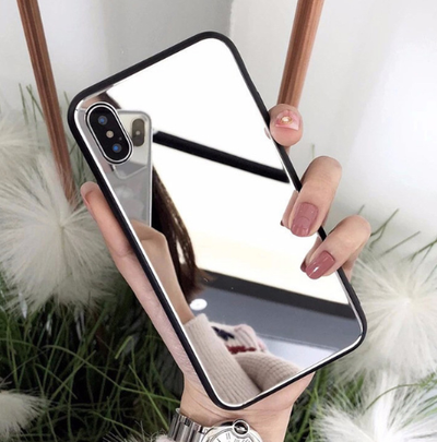 Funda Espejo para iPhone X, 7/8 Plus - Carcasa de Cristal para Selfies y Maquillaje - Image 13