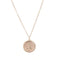 Rose coin single layer rose design simple clavicle chain Golden