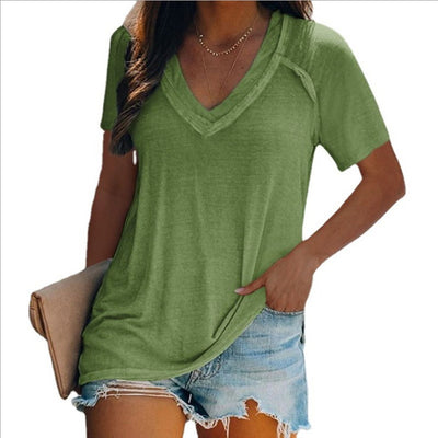 Camiseta Básica de Manga Corta para Mujer - Comodidad de Verano - Image 2