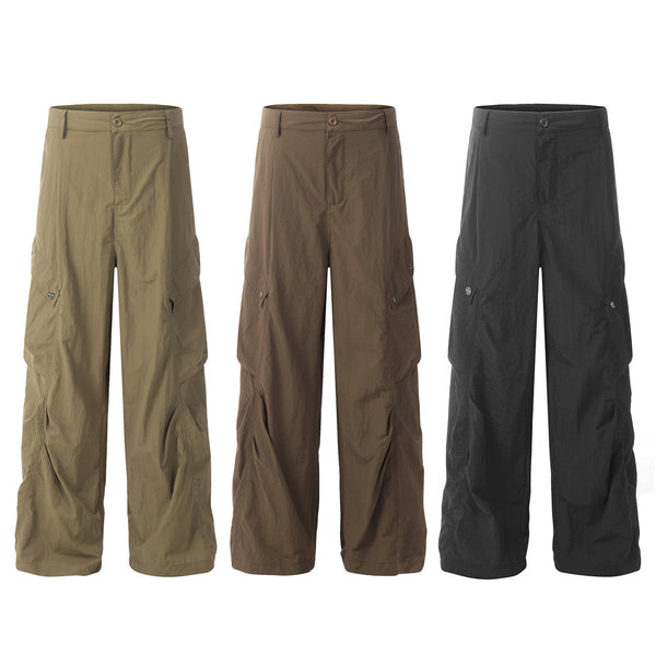 Pantalones de Trabajo Hip Hop con Bolsillos - Diseño Urbano para Hombre