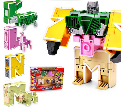 Juguete Dinosaurio Transformable del Equipo King Kong con Alfabeto en Inglés - Image 9