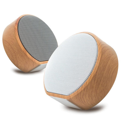 Parlante Bluetooth Portátil de Madera con Sonido Premium