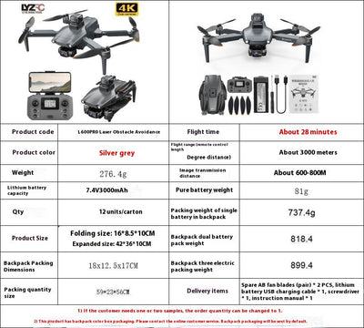 Dron L600PRO con Control Remoto Plegable y Pantalla Transparente - Image 27
