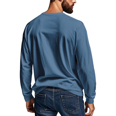 Camiseta Henley de Manga Larga para Hombre - Primavera y Otoño - Image 31