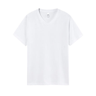 Camiseta de Algodón Puro Cuello V Hombre - Ajuste Relajado - Image 2