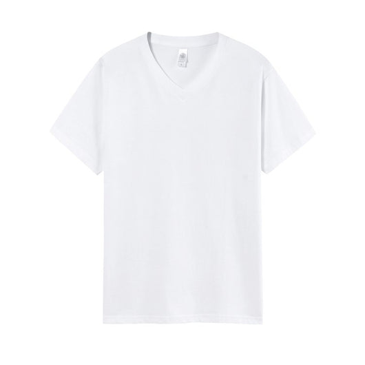 Camiseta de Algodón Puro Cuello V Hombre - Ajuste Relajado - Image 2