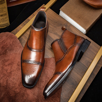 Botas Martin de Cuero para Hombre - Calzado Alto Otoño Invierno - Image 2