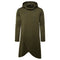 Sudadera Hoodie Slim Fit Irregular de Largo Medio en Colores Sólidos para Hombre