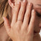 Anillo Vintage Francés Entrecruzado para Mujer