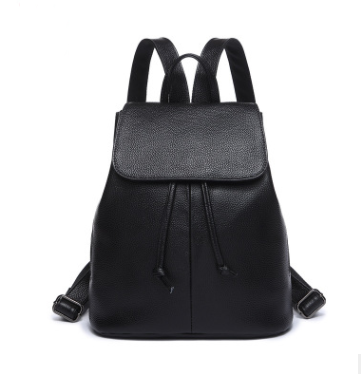 Mochila de Cuero Genuino para Mujer - Estilo Coreano Casual