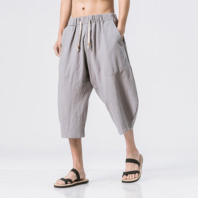 Pantalones Harem de Algodón Estilo Chino - Image 6