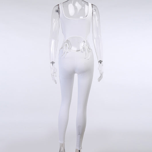 Pantalón deportivo con cortes y cordones ajustables - Image 19