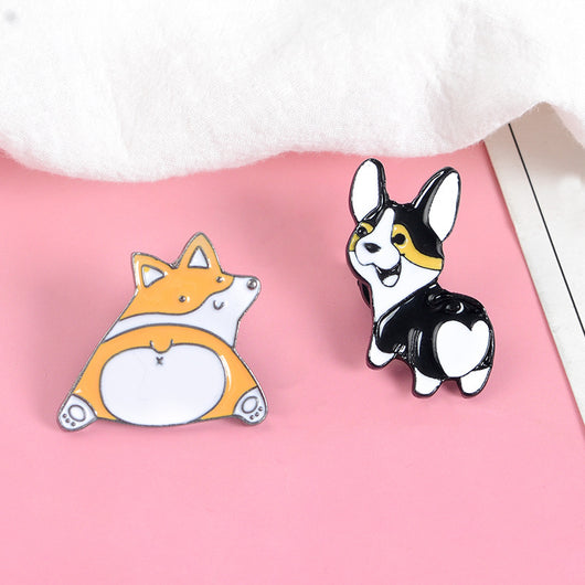 Broche Pin Perro Cartoon con Efecto Goteo - Insignia Aleación Metálica - Image 12