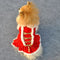 Falda Clásica Roja Navideña para Mascotas