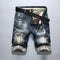 Shorts Vaquero Elástico Slim Fit Hombre - Corte Recto Cómodo
