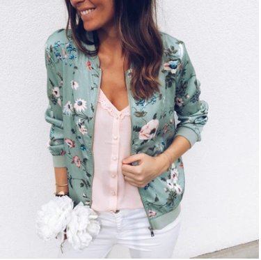 Chaqueta Corta Estampada de Manga Larga - Image 6