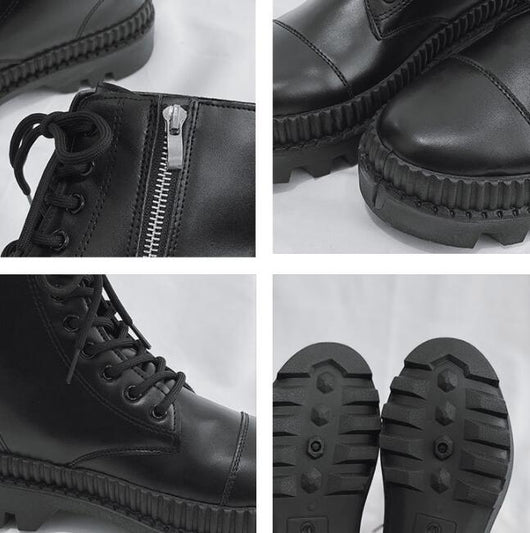 Botas de Cuero para Hombre con Cierre Lateral y Caña Alta - Image 6