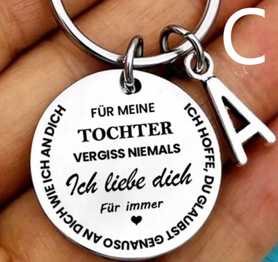 Llavero Personalizado de Acero Inoxidable con 26 Letras para Mi Hijo e Hija - Image 32