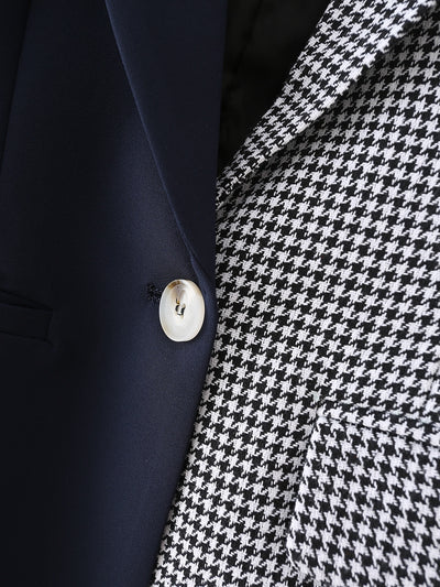 Saco Casual Bicolor Cuadros Houndstooth - Image 5