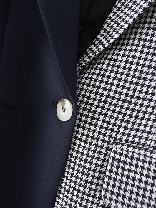 Saco Casual Bicolor Cuadros Houndstooth - Image 5