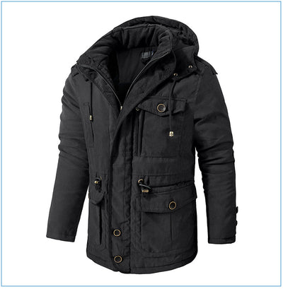 Abrigo de Algodón Acolchado Talla Grande para Hombre - Image 31