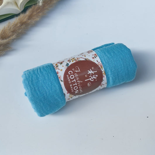 Pañuelo de Algodón y Lino Arrugado Monocromático - Image 62