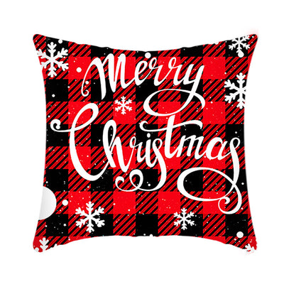 Funda de Cojín Navideño 45cm con Diseño de Reno y Papá Noel en Felpa Corta - Image 25