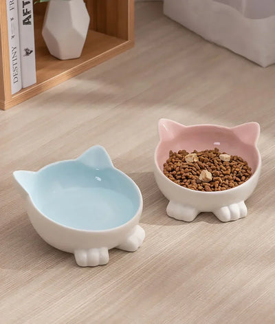 Comedero Elevado para Gatos Cerámica con Diseño Felino - Image 16