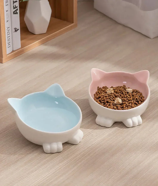 Comedero Elevado para Gatos Cerámica con Diseño Felino - Image 16