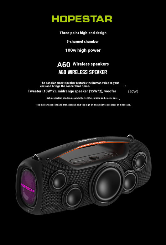 Parlante Bluetooth Portátil con Sonido Potente y Resistencia al Agua - Image 6