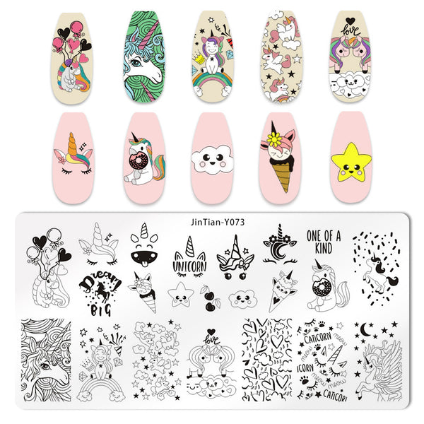 Placa de Estampado de Uñas Japonesa de Acero - Image 3