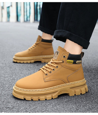 Botas Martin Altas para Hombre Estilo Británico de Trabajo - Image 26