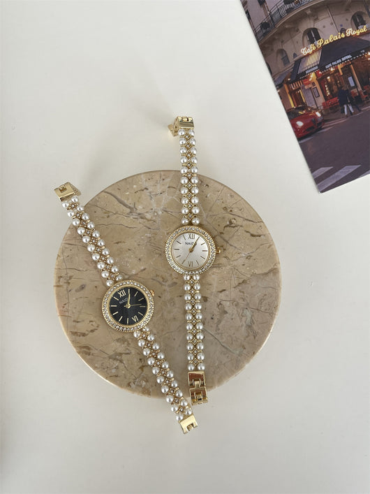Reloj Pulsera de Perlas Estilo Clásico Elegante - Image 23