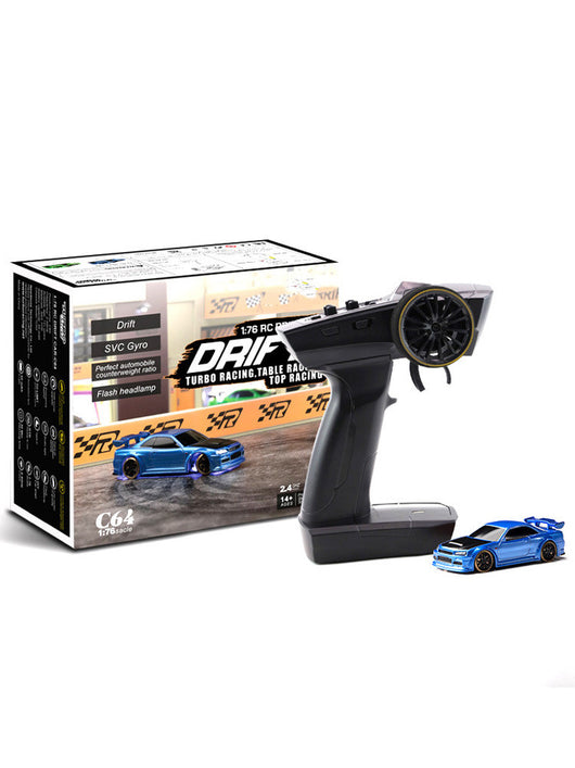 Auto de Carreras RC Turbo Racing 1vs76 C64 con Giroscopio y Control Proporcional Total - Image 5