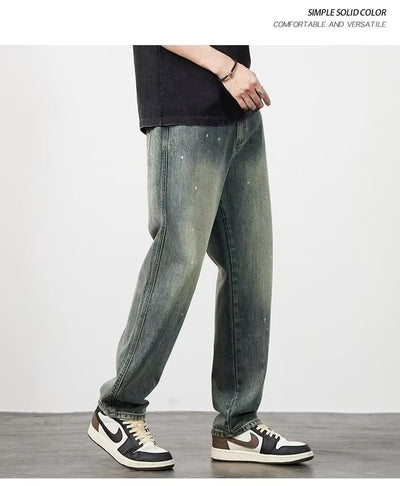 Pantalones Vaqueros Rotos Cintura Alta para Hombre Corte Recto - Image 18