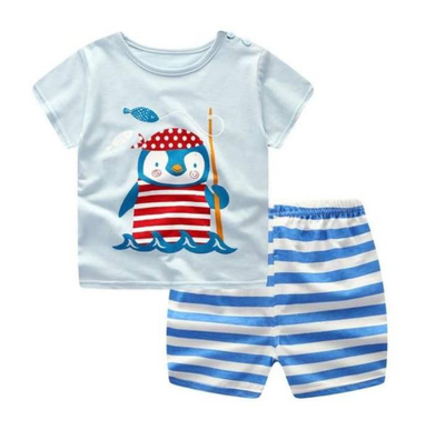 Conjunto de Verano para Niños - Playera y Shorts de Algodón con Diseños Animados - Image 11