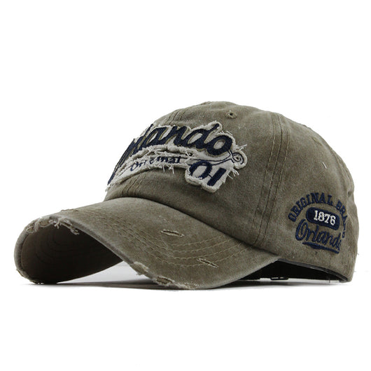 Gorra Vaquera de Algodón Lavado - Estilo Retro Clásico - Image 4