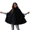 Poncho Abrigo de Lana - Capa Corta Elegante
