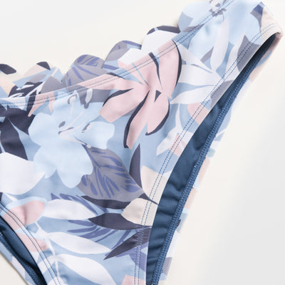 Bikini Estampado Floral Verde con Bordes Ondulados - Image 19