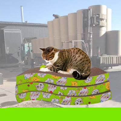 Rascador de Cartón Corrugado para Gatos