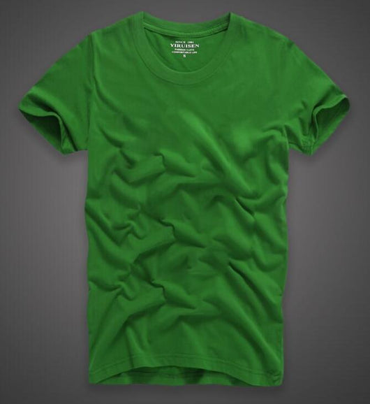 Playera de Algodón para Hombre Colores Sólidos Clásica - Image 17
