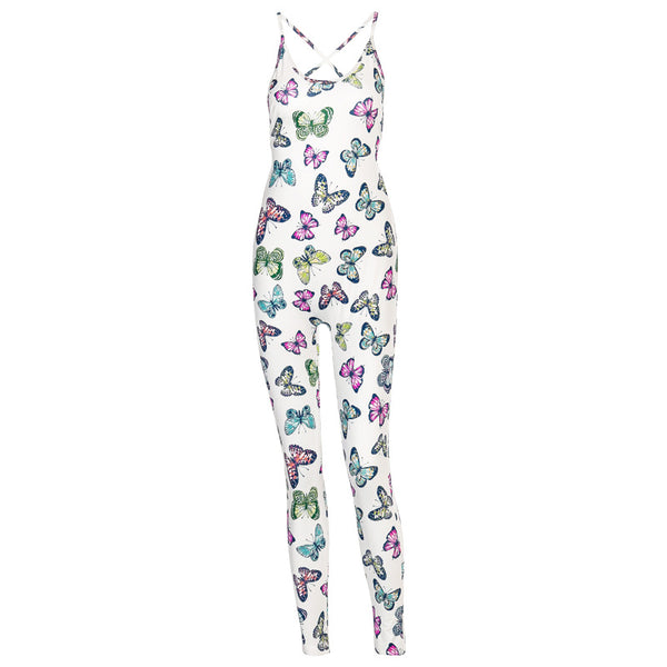 Jumpsuit Espalda Descubierta con Estampado en Cadera