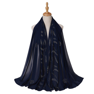 Pañuelo Elegante con Strass Cerrado para Mujer - Accesorio de Moda Versátil - Image 7